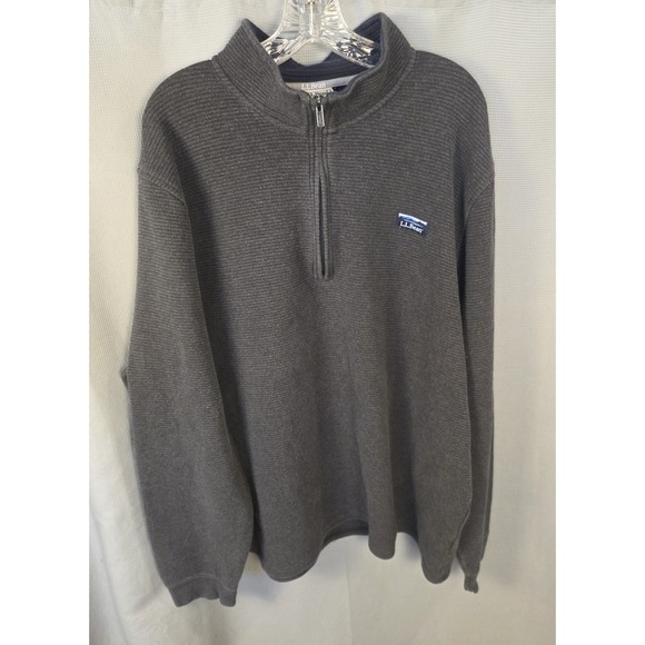L.L. Bean Other - LL Bean Mens XXL‎ Tall GrayLakewashed Double Knit Quarter Zip Pullover (521045)